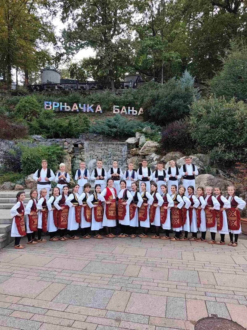 Djeca iz Udruženja za očuvanje tradicije na dječijem festivalu na Goču, u Vrnjačkoj Banji